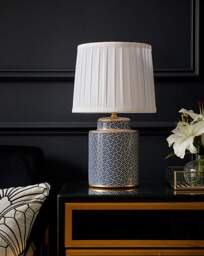 Joanna Hope Gigi Ceramic Table Lamp Navy - Joanna Hope - thumbnail 1
