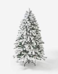 Aspen Flocked Christmas Tree Green - FESTIVE - Size: 7 FT - thumbnail 2