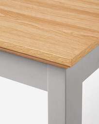Ashford Dining Table with 4 Mae Chairs Grey/Natural - Julipa - thumbnail 2