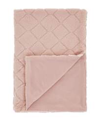 Cosy Diamond Throw Blush - Catherine Lansfield - Size: 130X170 - thumbnail 2