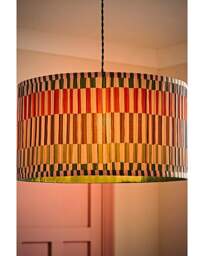 Rae Natural Stripe Shade 45cm Multi - thumbnail 2