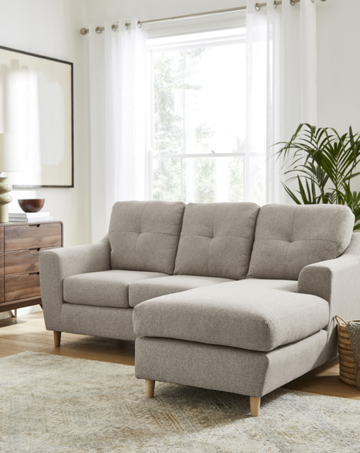 Baxter Right Hand Corner Chaise Sofa Oatmeal - image 1