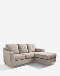 Baxter Right Hand Corner Chaise Sofa Oatmeal - thumbnail 3