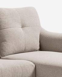 Baxter Right Hand Corner Chaise Sofa Oatmeal - thumbnail 2