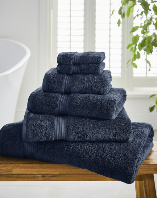 Egyptian Cotton 600GSM Towel - Midnight Midnight - JD Williams - Size: Hand Towels - image 1