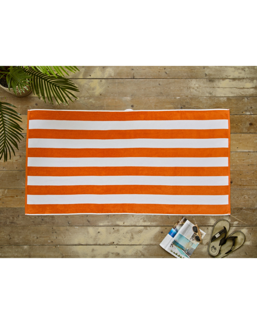 Deyongs Cabana Bay Cotton Beach Towel Orange - image 1