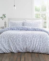 Bianca Shadow Leaves Duvet Set BLU Blue - Bianca - Size: SINGLE - thumbnail 5