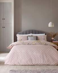 CL Canterbury Duvet Cover Set SUPERK Blush - Catherine Lansfield - Size: S KING - thumbnail 2