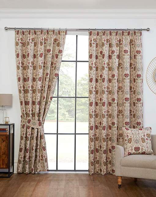 Sundour Aylesbury Tape Top Curtains Natural - Sundour - Size: 117 x 183cm - image 1