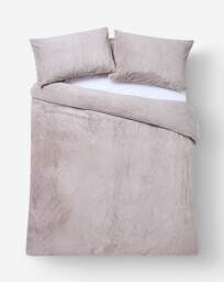Luxe Faux Fur Duvet Cover Set Silver - JD Williams - Size: KING - thumbnail 4