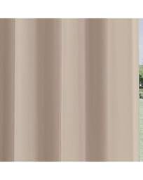 Supersoft Eyelet Curtains Beige - Enhanced Living - Size: 167 x 137cm - thumbnail 2