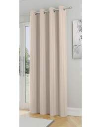 Supersoft Eyelet Curtains Beige - Enhanced Living - Size: 167 x 137cm - thumbnail 3