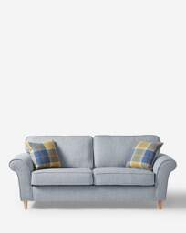 Julipa Chiltern Fabric 3 Seater Sofa Blue - Julipa - thumbnail 2