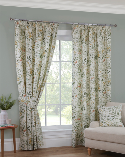 Sundour Cleo Lined Pencil Pleat Curtains Multi - Sundour - Size: 117 x 229cm - image 1