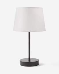 Owen White and Matt Black Table Lamp White - JD Williams - thumbnail 3