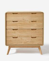 Oslo 4 Drawer Chest OAK Effect - JD Williams - thumbnail 3
