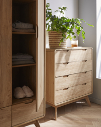 Oslo 4 Drawer Chest OAK Effect - JD Williams - thumbnail 1