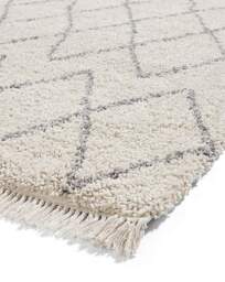 Think Rugs Boho Fringe Rug Cream/Grey - Think Rugs - Size: 160X230 - thumbnail 5