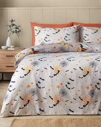 CL Halloween Gonks Duvet Cover Set Natural - Catherine Lansfield - Size: SINGLE - thumbnail 5