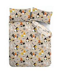 CL Halloween Gonks Duvet Cover Set Natural - Catherine Lansfield - Size: SINGLE - thumbnail 2