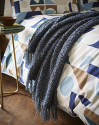 Gray and Osbourn No.2 Throw Navy - Gray & Osbourn - Size: 120X150 - thumbnail 1