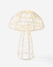 Pre-Lit 32cm Mushroom Light White - Snowtime - thumbnail 2
