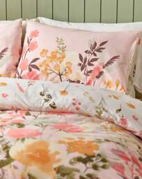 CL Countryside Floral Duvet Cover Set Pink - Catherine Lansfield - Size: S KING - thumbnail 5