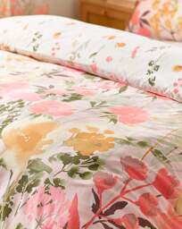 CL Countryside Floral Duvet Cover Set Pink - Catherine Lansfield - Size: S KING - thumbnail 4