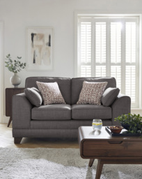 Hilliard Fabric 2 Seater Sofa Charcoal - thumbnail 1