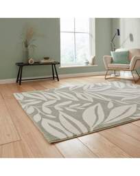 Catherine Lansfield Sorral Leaves Rug Sage Green - Catherine Lansfield - Size: 160X230 - thumbnail 4