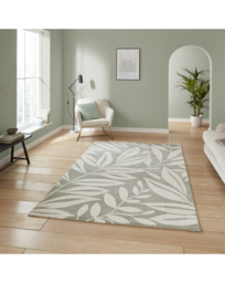 Catherine Lansfield Sorral Leaves Rug Sage Green - Catherine Lansfield - Size: 160X230 - thumbnail 1