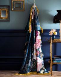 LLB Bouquet List Throw Blue - Laurence Llewelyn-Bowen - Size: 130X180
