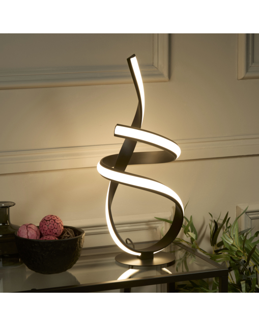 Ribbon LED Table Lamp Black - Searchlight - image 1