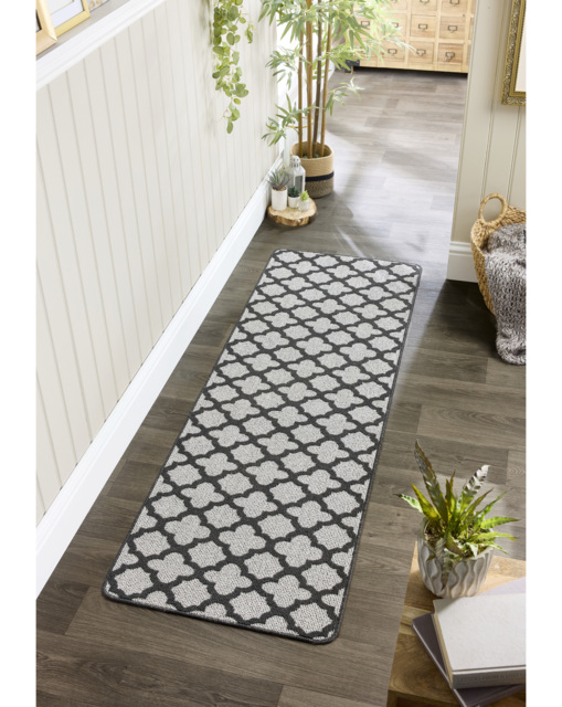 My Mat Moroccan Tile Washable Runner Charcoal - My Mat - Size: 67X200 - image 1