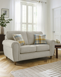 Edgar Fabric 2 Seater Sofa Natural