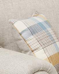 Edgar Fabric 2 Seater Sofa Natural - thumbnail 2