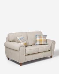 Edgar Fabric 2 Seater Sofa Natural - thumbnail 3