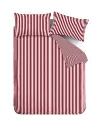 CL Epping Textured Stripe Duvet BURG Burgundy - Catherine Lansfield - Size: SINGLE - thumbnail 4