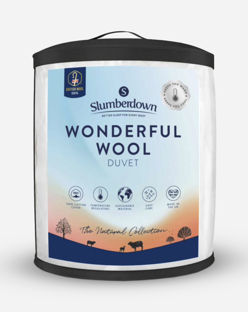 Slumberdown Wonderful Wool Heavy Duvet White - Slumberdown - Size: DOUBLE - image 1