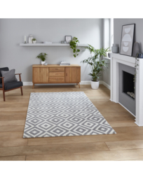 Think Rugs Brooklyn Geometric Rug Grey/White - Think Rugs - Size: 200X290 - thumbnail 1