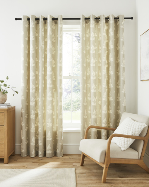 Sundour Esher Eyelet Curtains Silver - Sundour - Size: 168 x 137cm - image 1