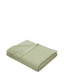 Appletree Textured Knit Throw Green - Appletree - Size: 130X180 - thumbnail 2