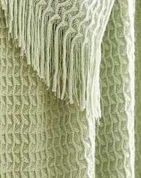 Appletree Textured Knit Throw Green - Appletree - Size: 130X180 - thumbnail 4