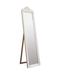 Gallery Lambeth Wood Cheval Mirror White White - Gallery Direct - thumbnail 2