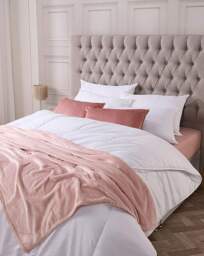 Downland Soft Touch 4.5 Tog Duvet White - Downland - Size: SINGLE - thumbnail 3
