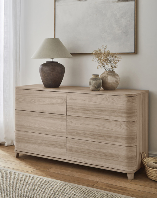 Arden Large Chest of Drawers OAK Effect - JD Williams - image 1
