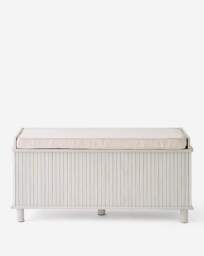 Latimer Storage Bench White Wash - JD Williams - thumbnail 3
