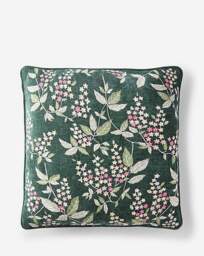 Embroidered Floral Blossoms Cushion Green - JD Williams - Size: 45X45CM - thumbnail 2