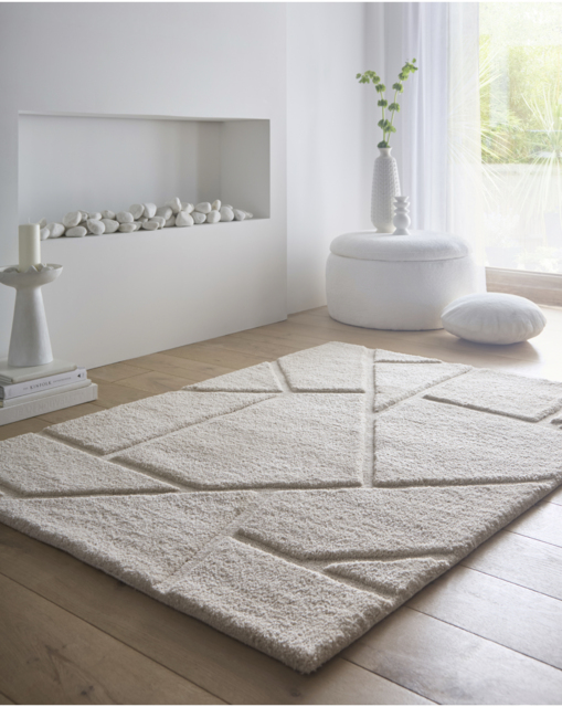 Stack Geometric Rug Cream - Origins - Size: 160X230 - image 1