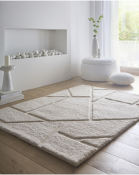 Stack Geometric Rug Cream - Origins - Size: 160X230